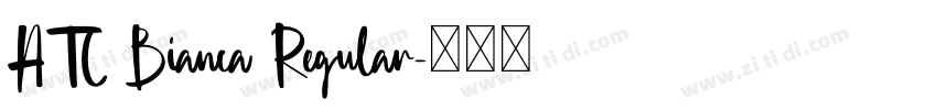 ATC Bianca Regular字体转换